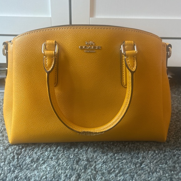 Coach Handbags - Coach Yellow Leather F28977 Mini Sage Carryall Crossbody Handbag no long strap
